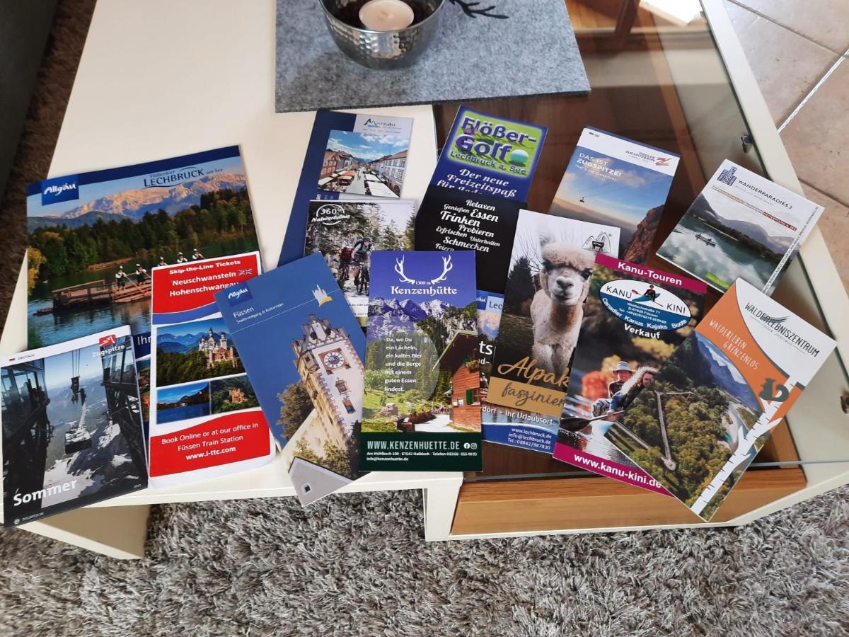 Ferienwohnung In Lechbruck Am See Im Schoenen Allgaeu, Nahe Fuessen Nur 300 M Vom See Dış mekan fotoğraf
